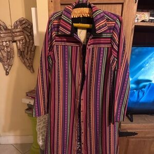 ANDREE BY UNIT Multicolor Embroidered Boho Jacket with multi color